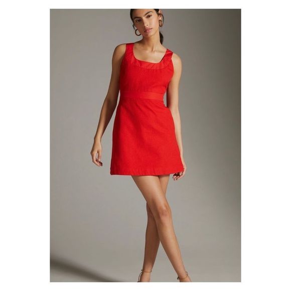 Anthropologie Maeve Sleeveless Scoop-Neck Mini Dress  w/ POCKETS - only wore 1x - Picture 2 of 4